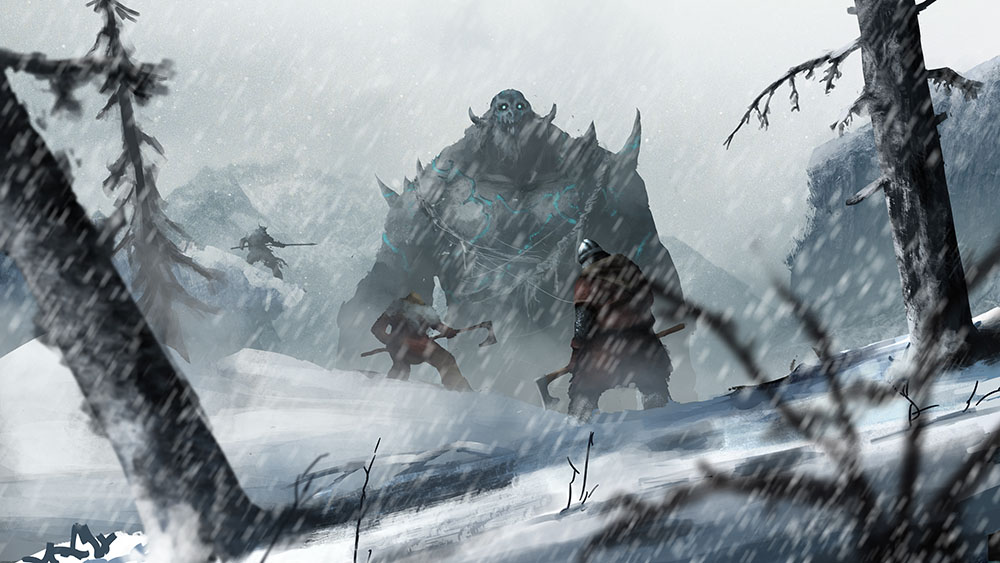 Late medieval low-magic world was hit by an ice age. Monsters much more powerful than humans walk on the world, and humans are about to become extinct.
